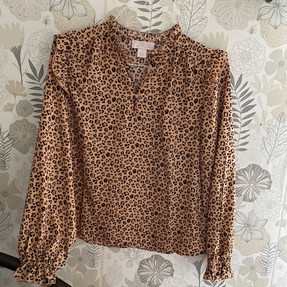 Rachel Parcel leopard blouse